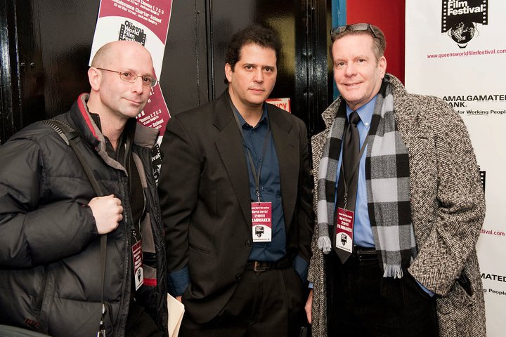 Queens World Film Festival Filmmakers: Richard Shpuntoff, Daniel Jordano and Paul Kelly, March 3, 2011.