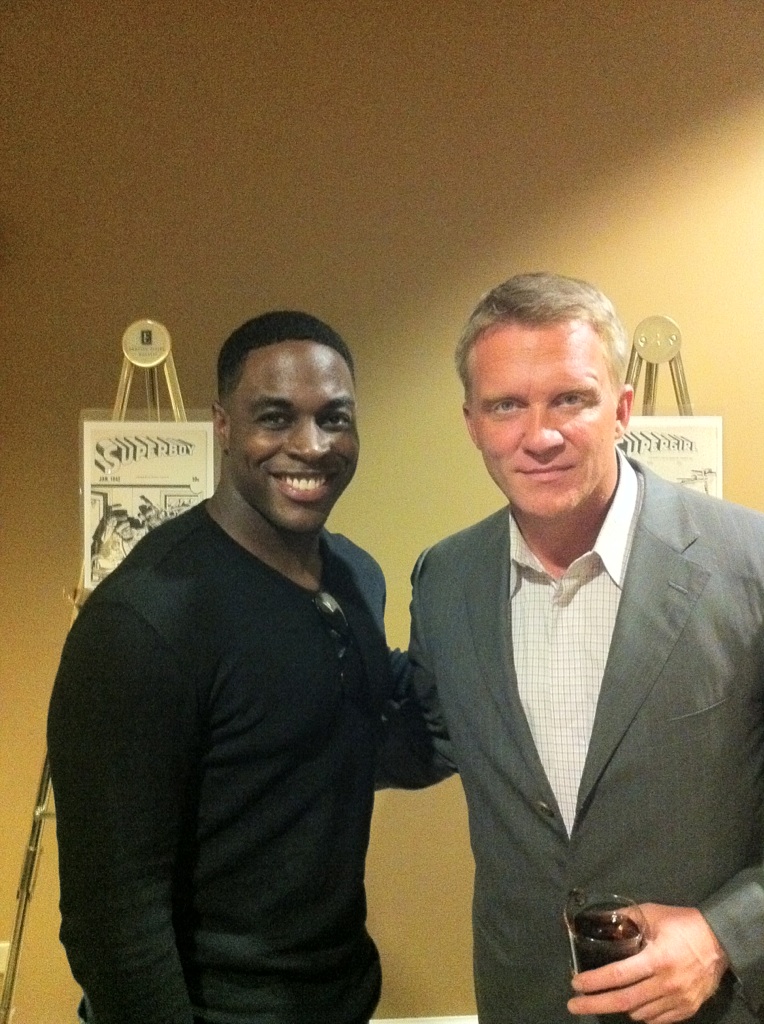 Nick Jones Jr. and Anthony Michael Hall at Wizard World event.