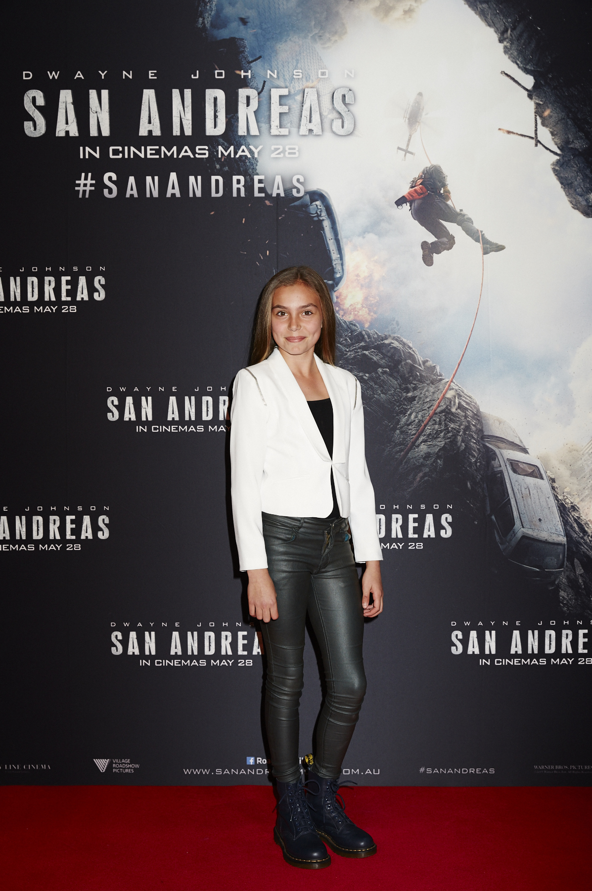 San Andreas Premiere - Saskia Williscroft plays Jenny Swann