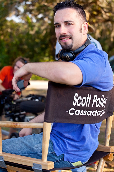 Scott Poiley (Writer/Producer) On the set of supernatural thriller Cassadaga. (October 2010)