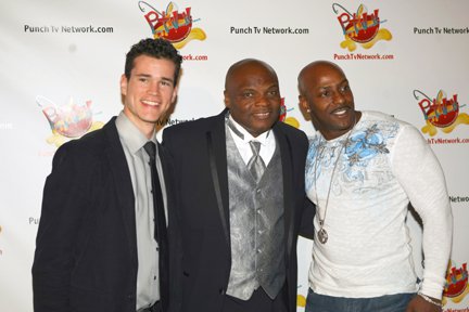 Fernando Duran, CEO of Punch Television Network Joseph Collins, and Celebrity trainer