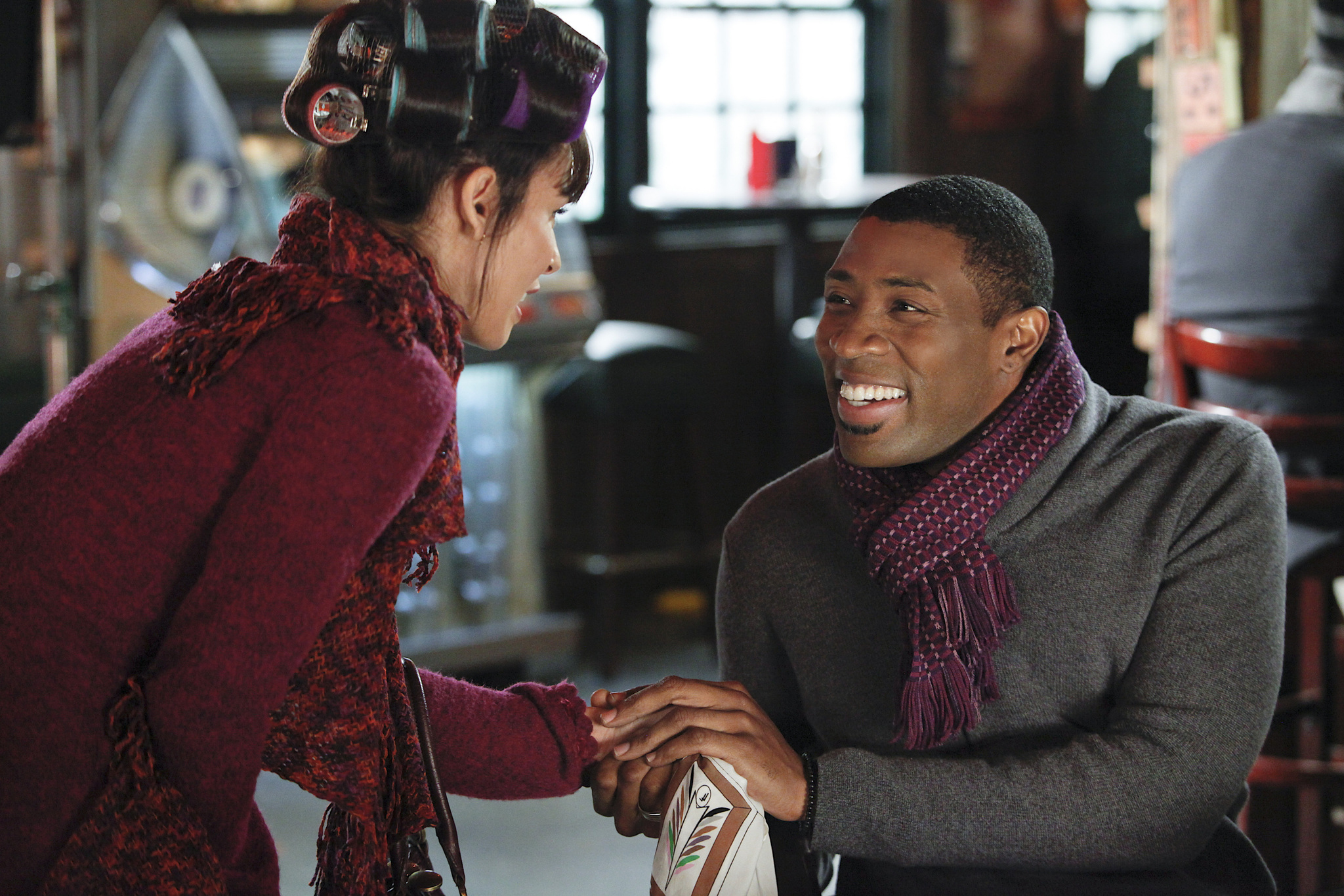 Still of Cress Williams and Nadine Velazquez in Hart of Dixie (2011)