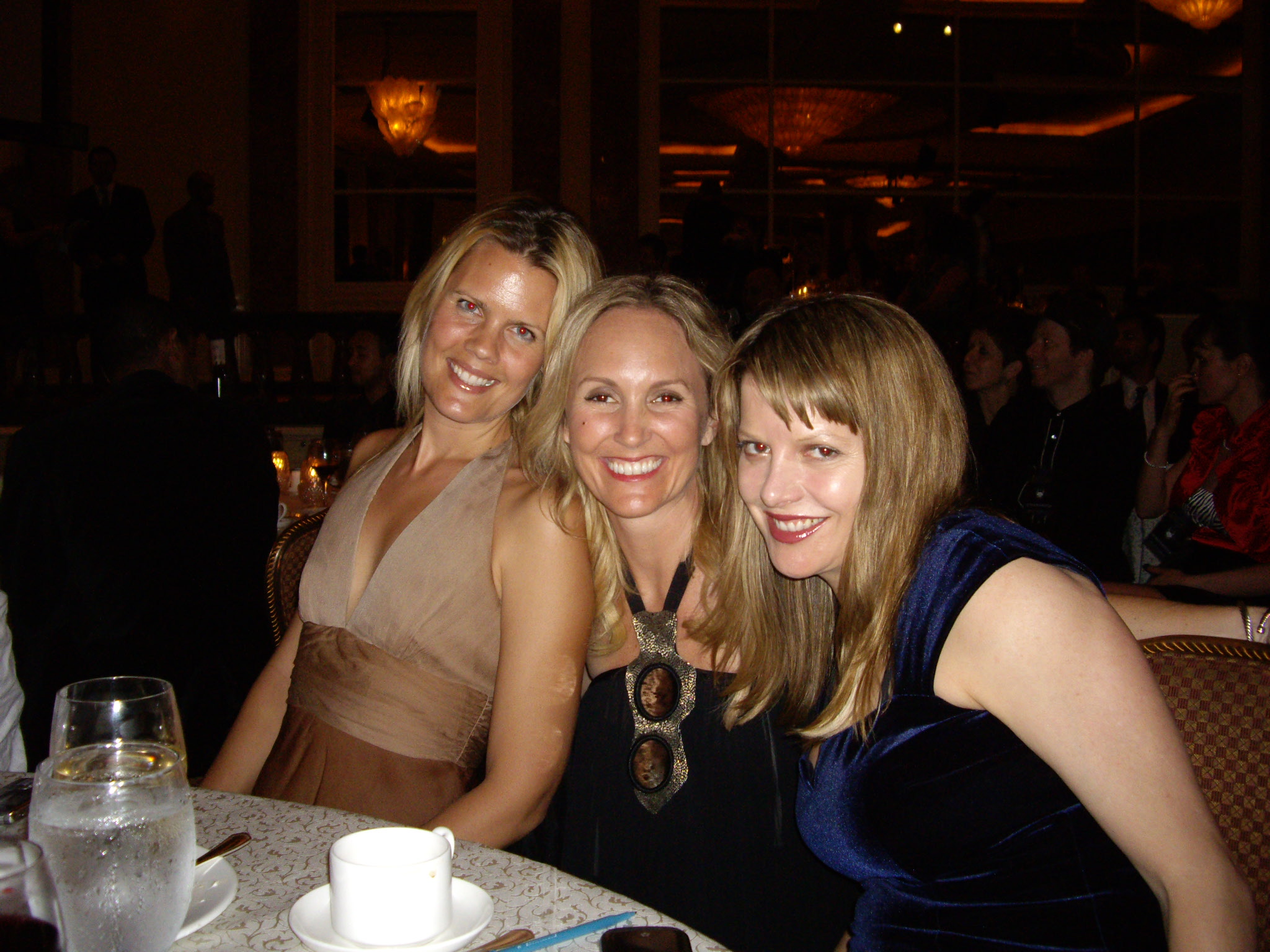 Gina Greblo with Sofia Karstens and Heidi Jo Markel at the Beverly Hills Film Festival