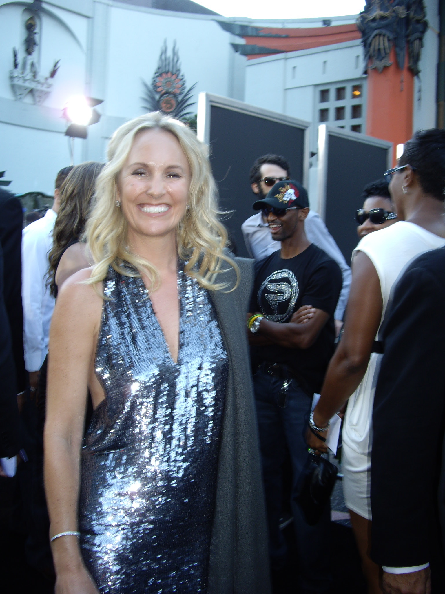Gina Greblo at the premiere of The Expendables