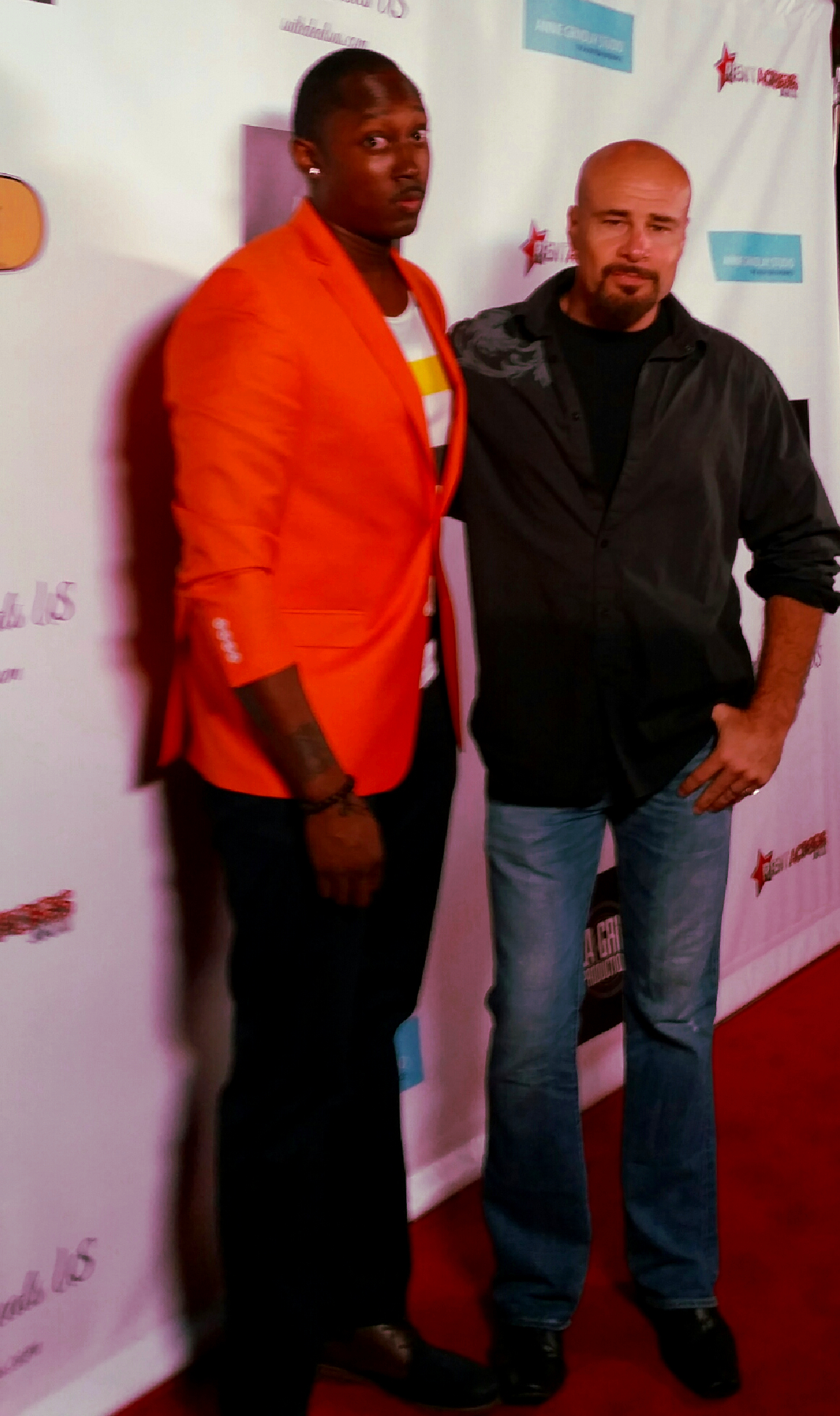 Sauvion & Evan Mack on the Red Carpet Event Studio City, CA. Aug. 2014