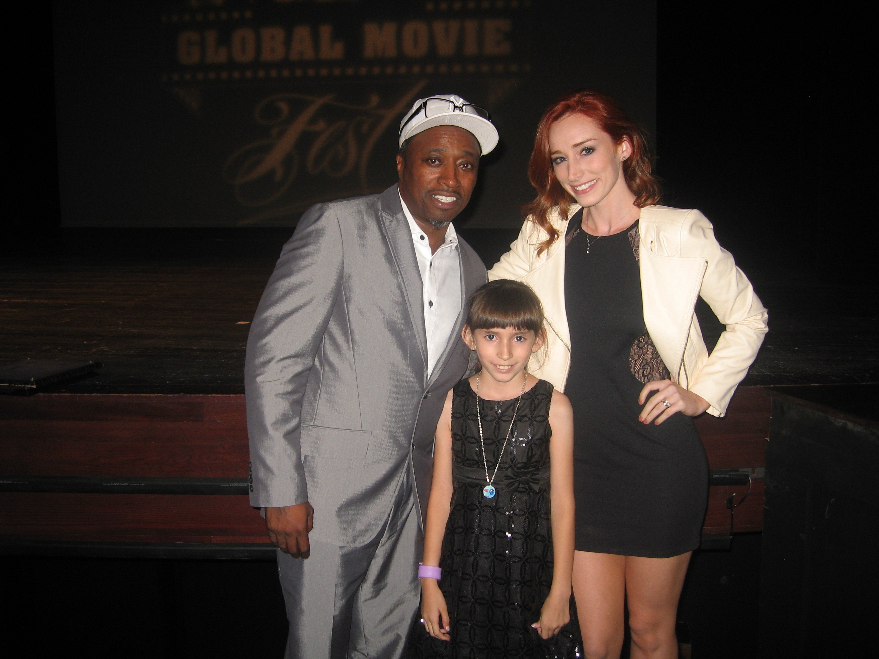 Natalie Miranda with the legendary comedian/actor Eddie Griffin & the very talented Najarra Townsend at the premiere of the feature film 
