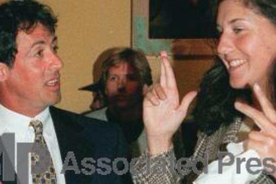 Sylvester Stallone, Ted Aukerman & Monica Seles