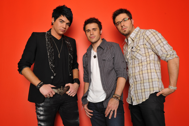 Still of Adam Lambert, Kris Allen and Danny Gokey in American Idol: The Search for a Superstar (2002)