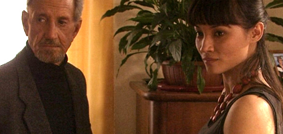 Joseph (Roy Scheider) and daughter-in-law Anna (Calita Rainford) - Iron Cross (2007)