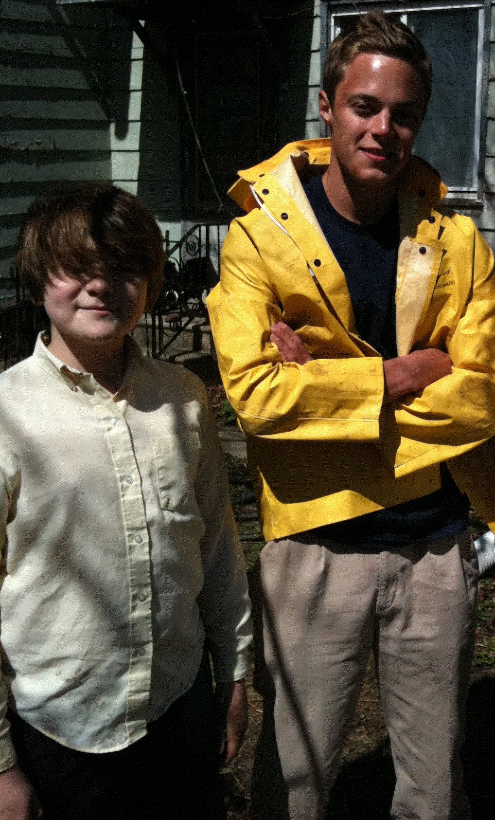 Bully filming, final day. Richard & Zach