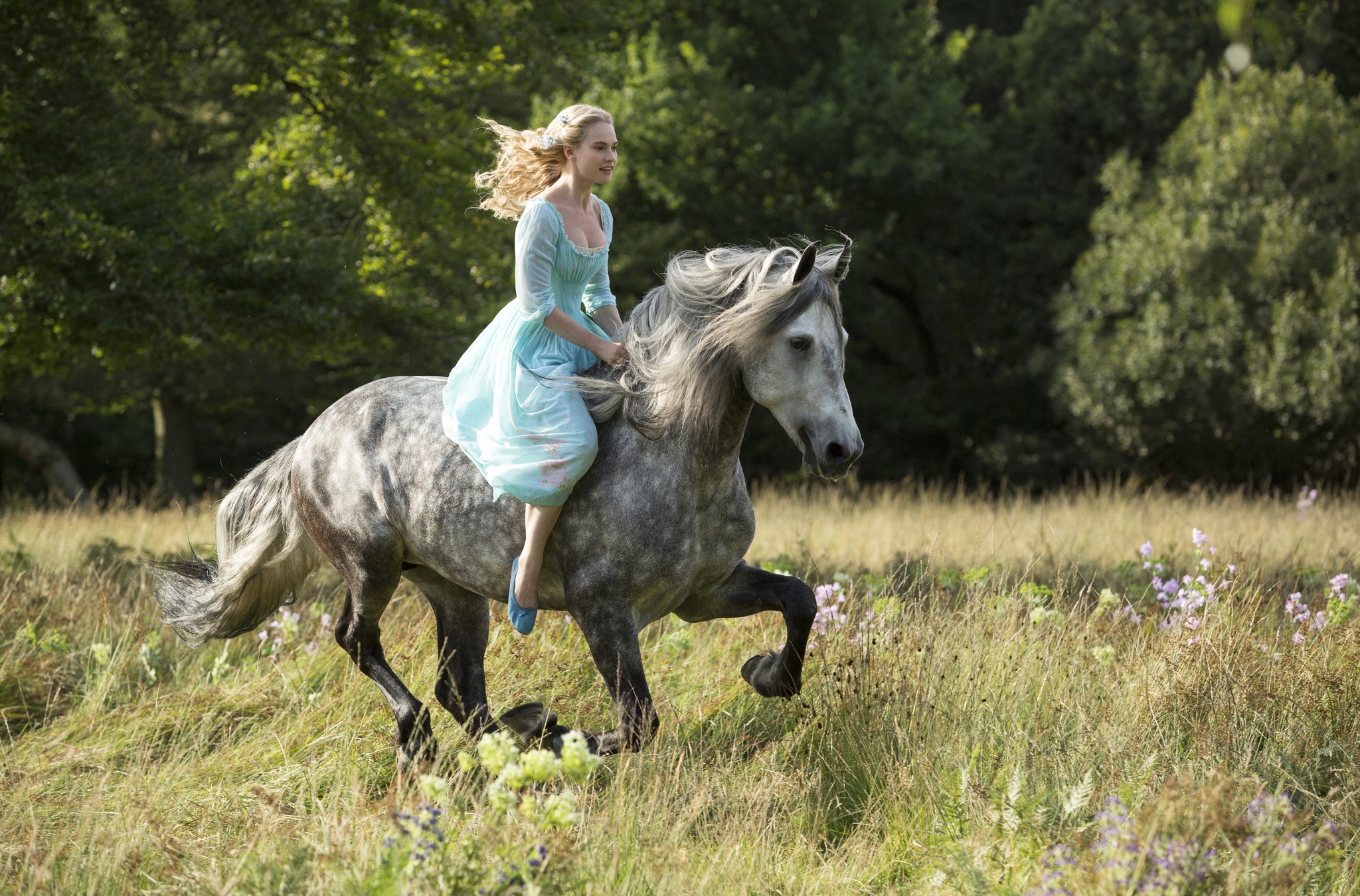 Still of Lily James in Pelene (2015)