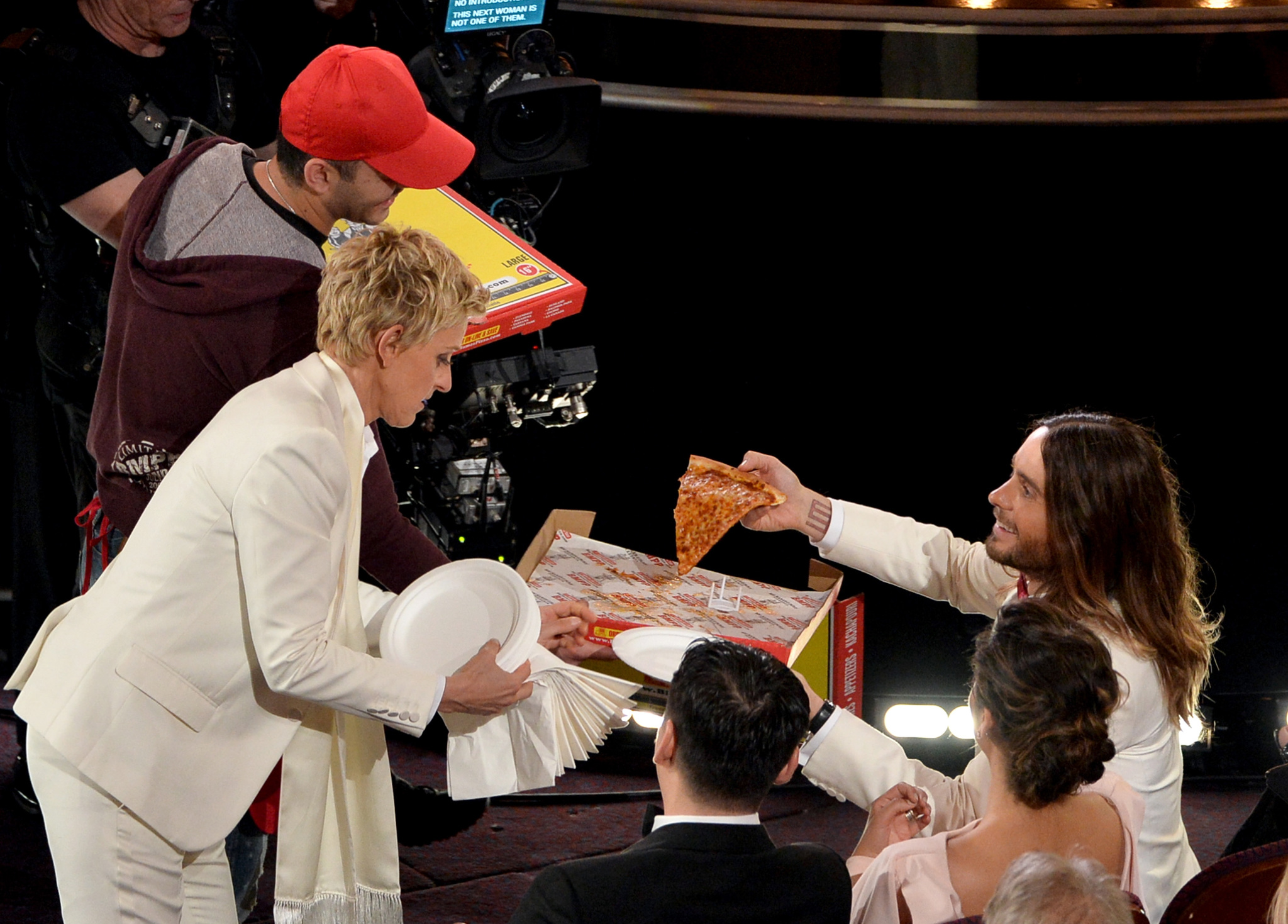 Ellen DeGeneres and Jared Leto at event of The Oscars (2014)