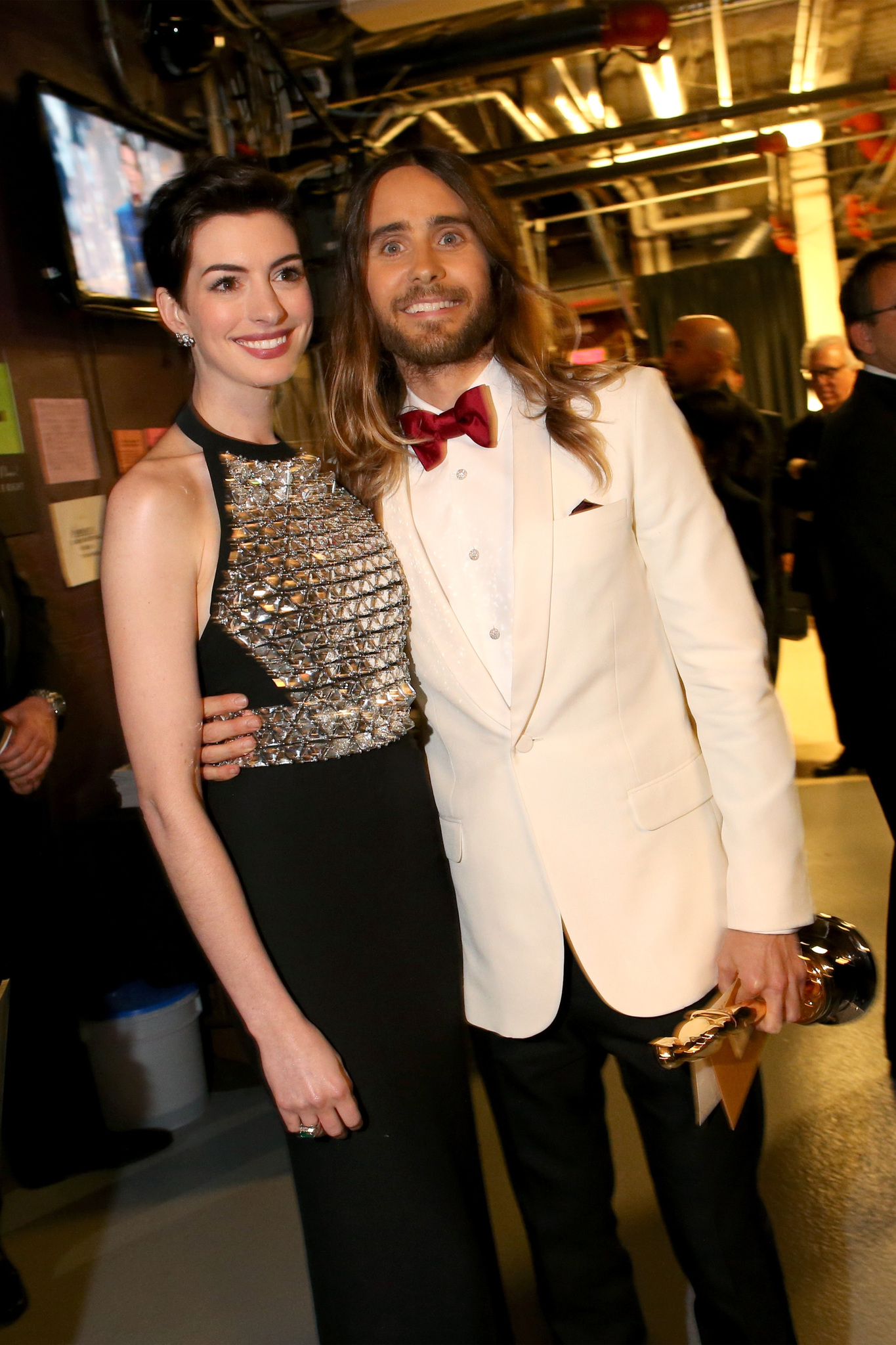 Jared Leto and Anne Hathaway at event of The Oscars (2014)