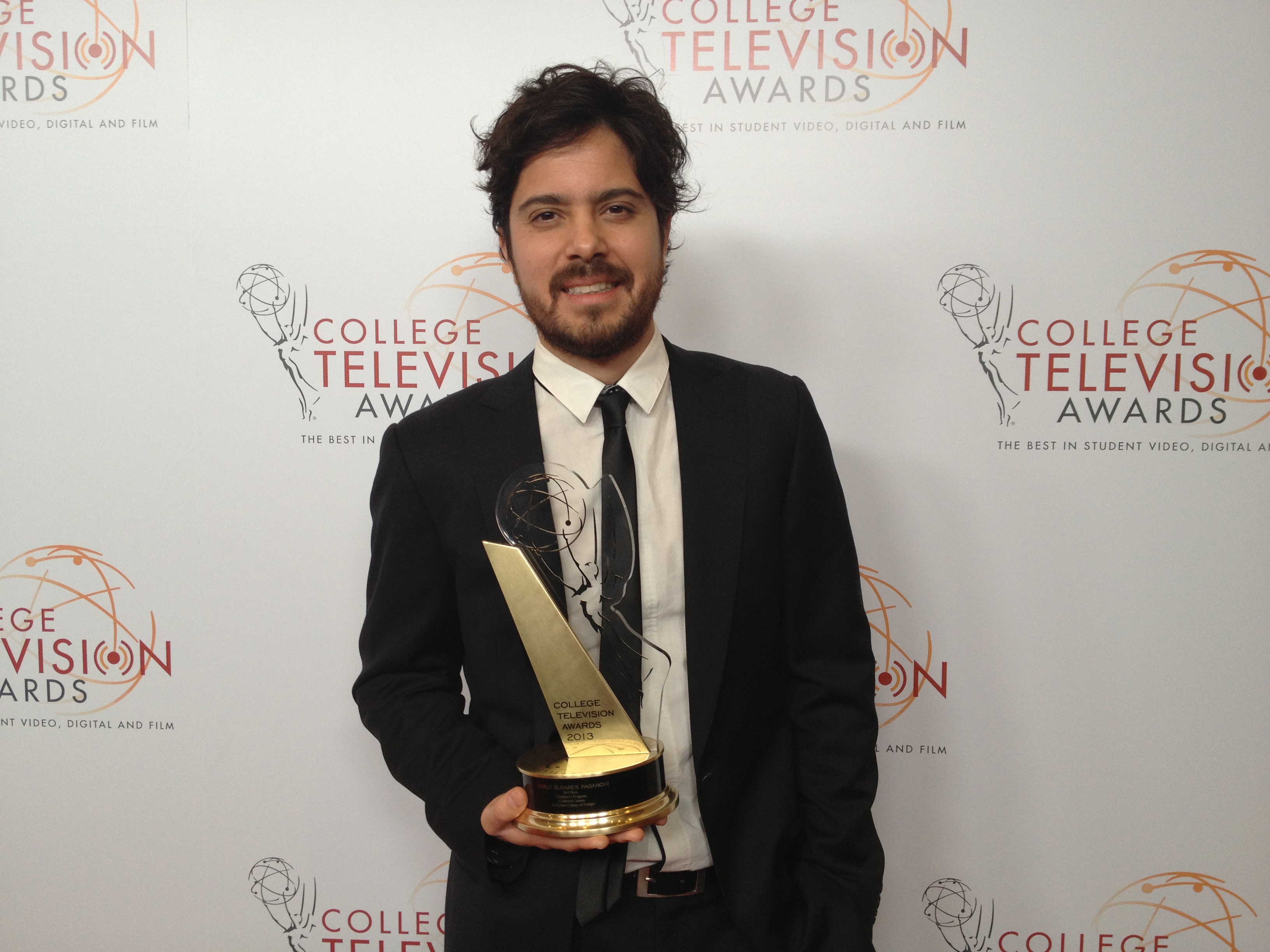 Carlo Olivares Paganoni at College Television Awards. Winner 2nd place Children's Program for 