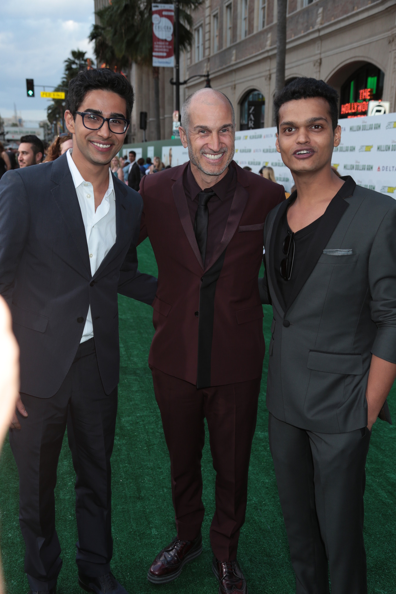 Craig Gillespie and Suraj Sharma at event of Million Dollar Arm (2014)