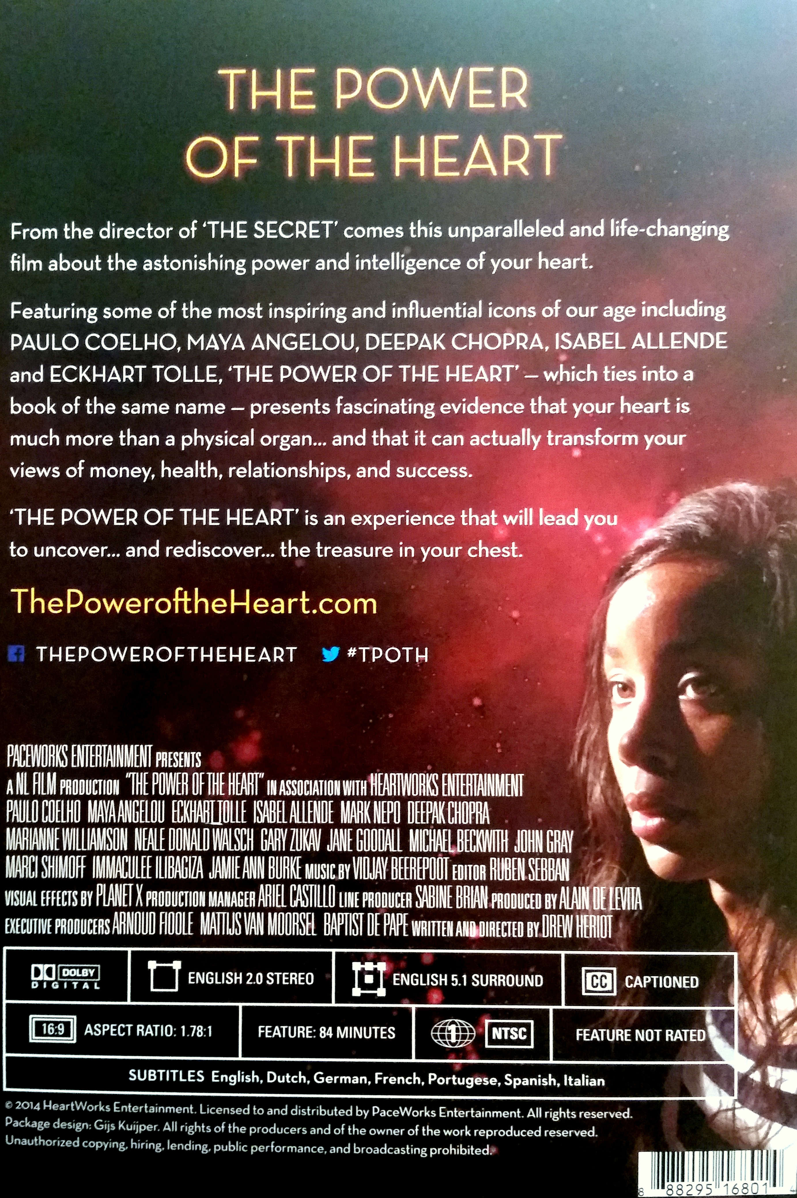 The Power of the Heart DVD Cover with Jamie Ann Burke as Immaculee Ilibagiza