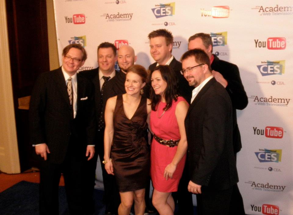 Aidan 5 Team at Academy of Web Television awards.