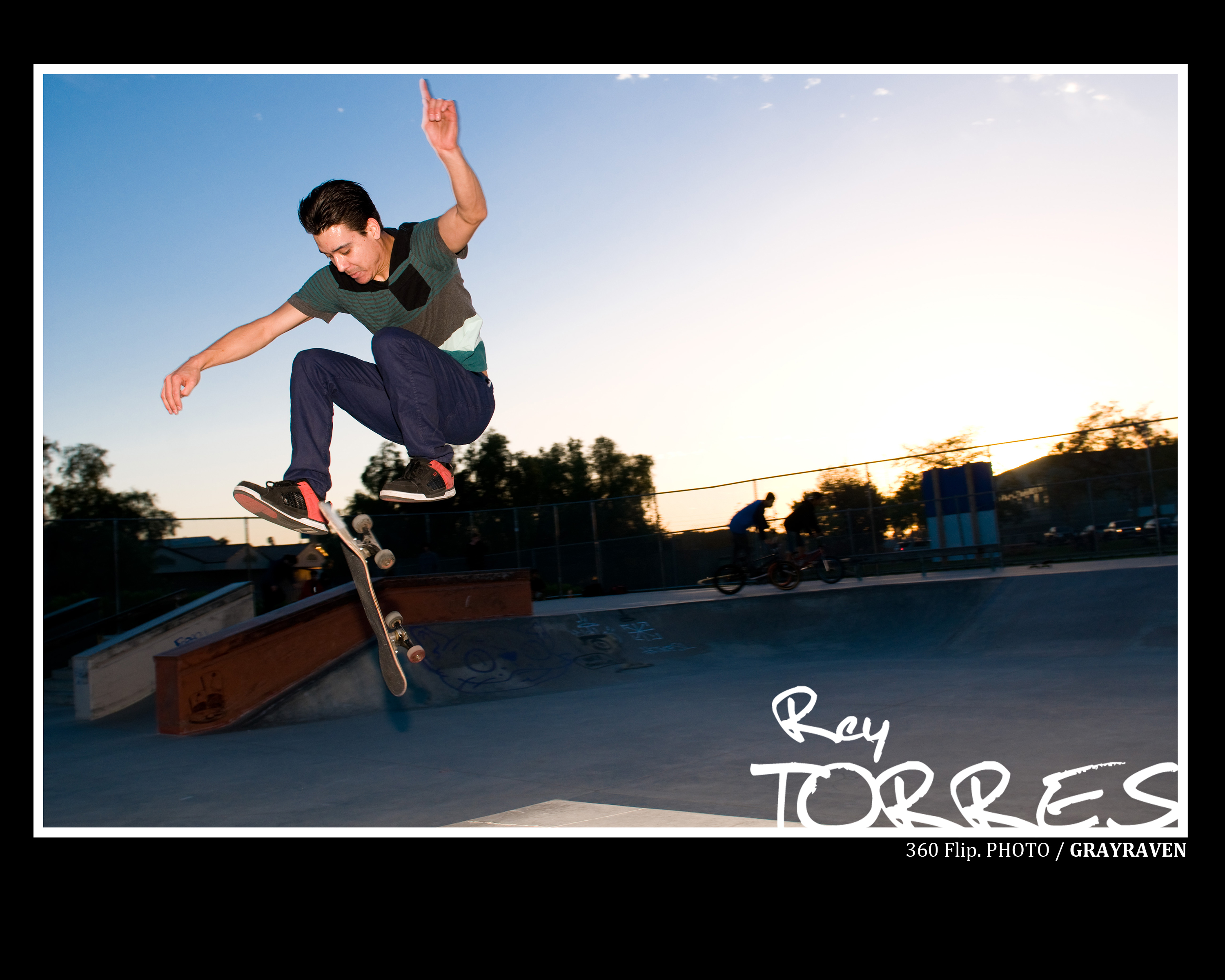 Rye Torres skateboarding