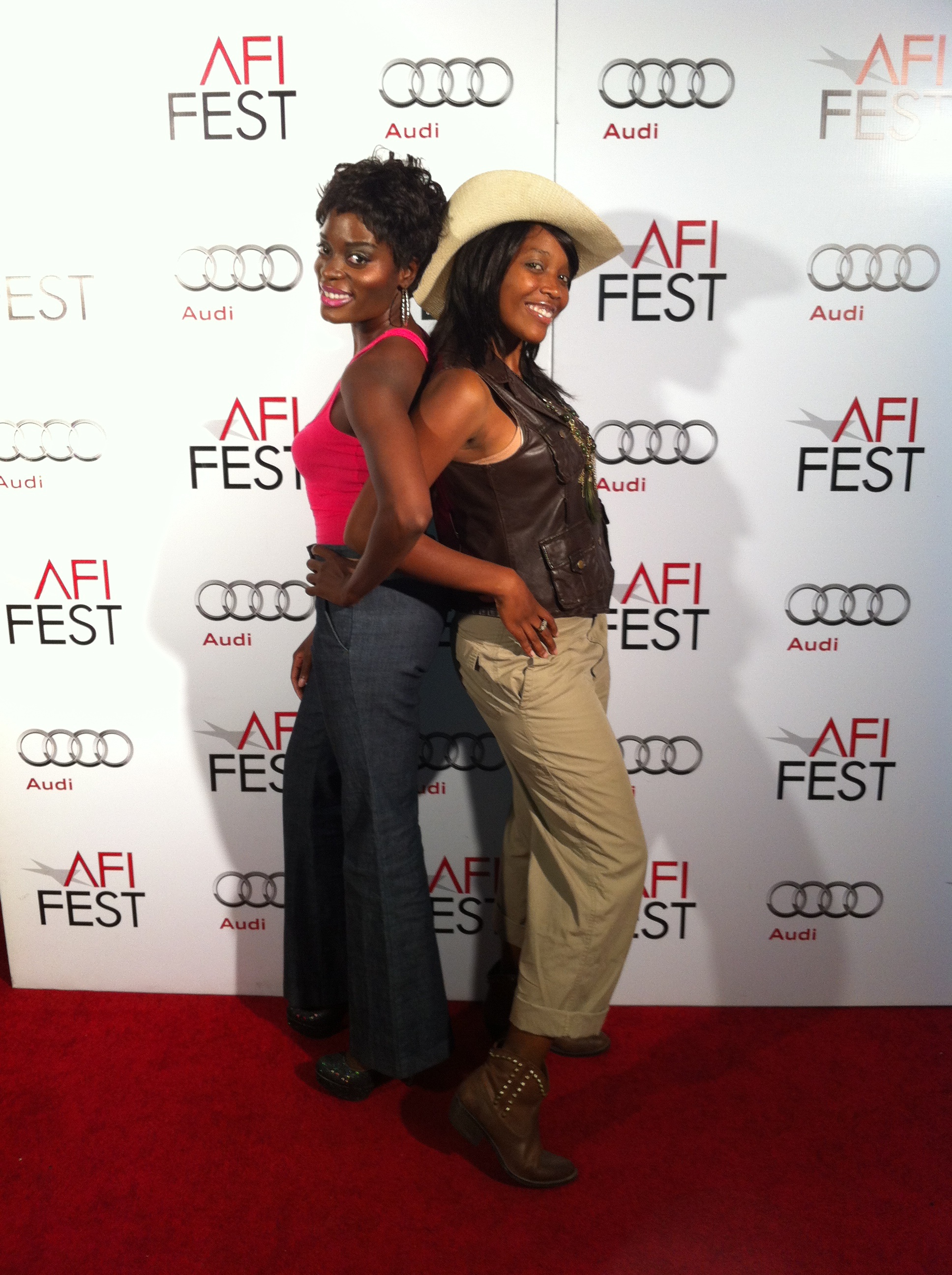 Nimi Adokiye and Cassandra Raphael at the AFI Film Festival