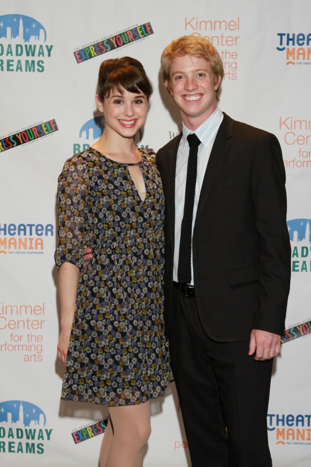 With Katie Huff at a Broadway Dreams event.