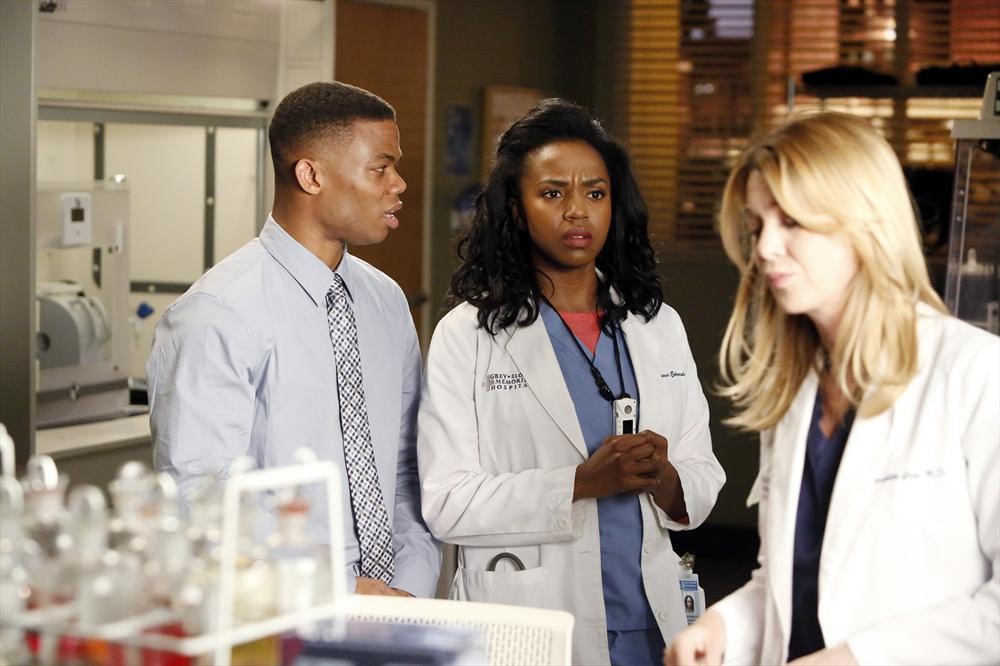 Still of Ellen Pompeo, Paul James and Jerrika Hinton in Grei anatomija (2005)