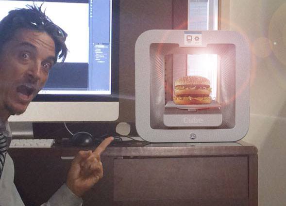 3D Hacker Prints Big Mac!