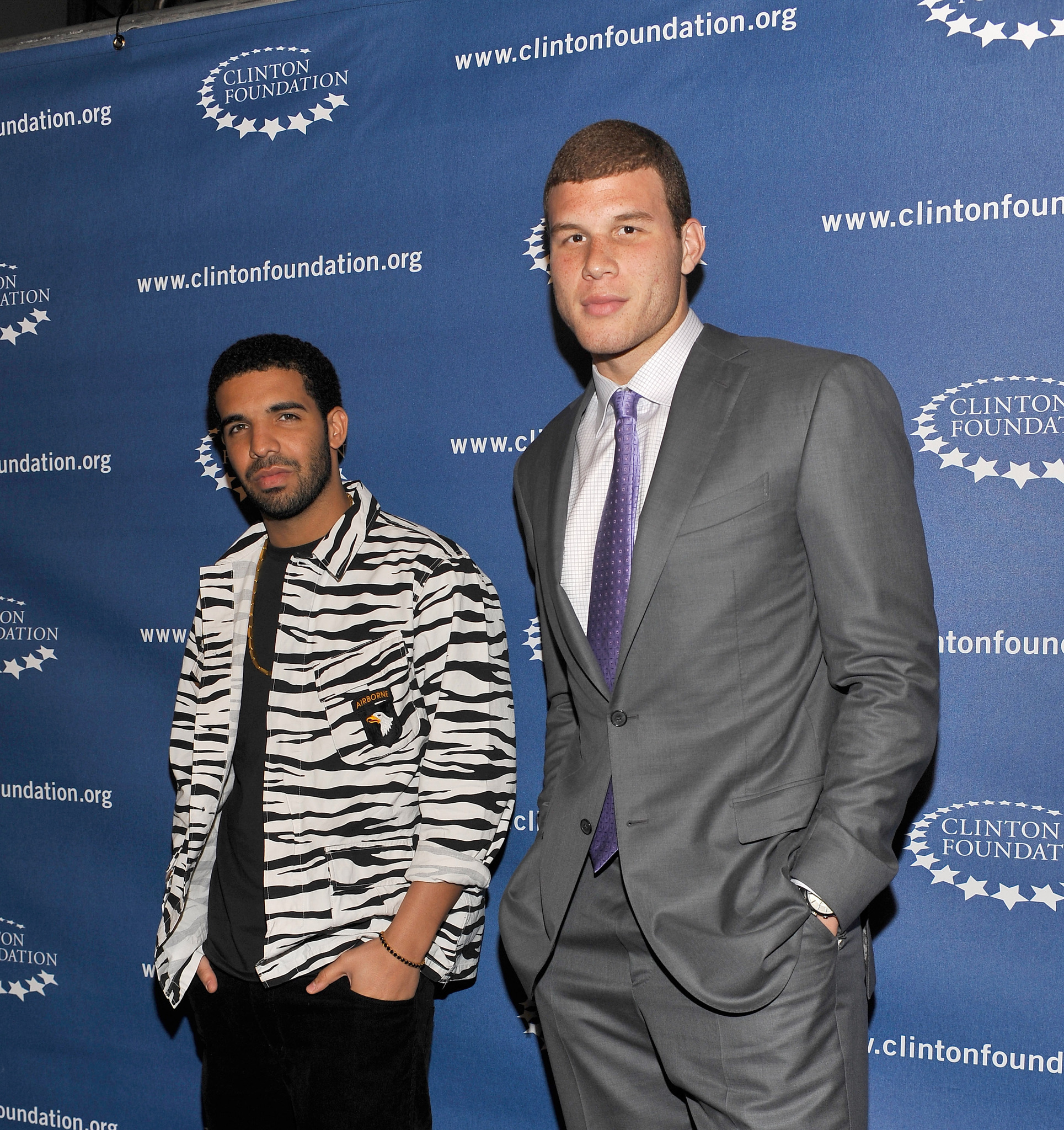 Aubrey Graham and Blake Griffin