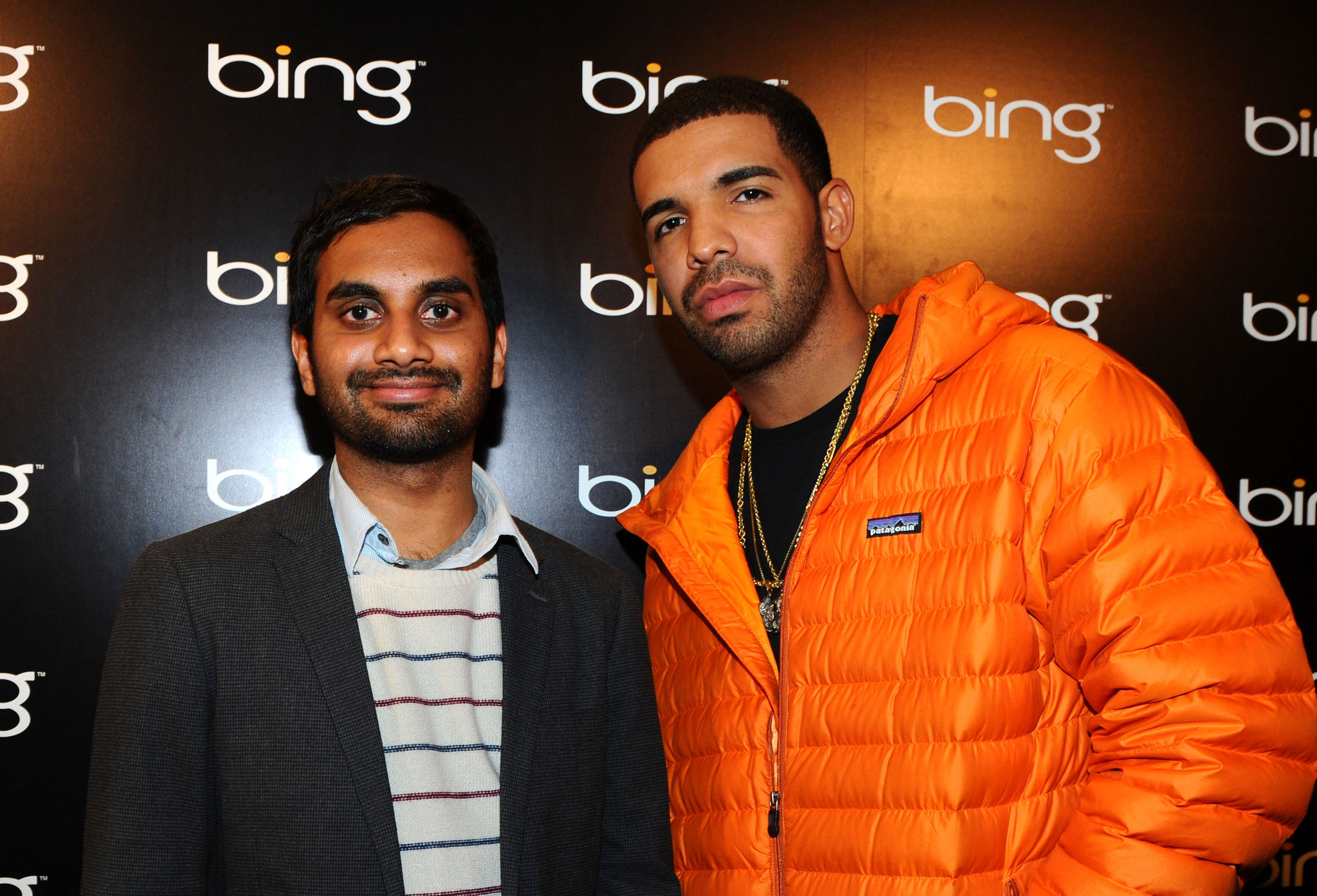 Aubrey Graham and Aziz Ansari