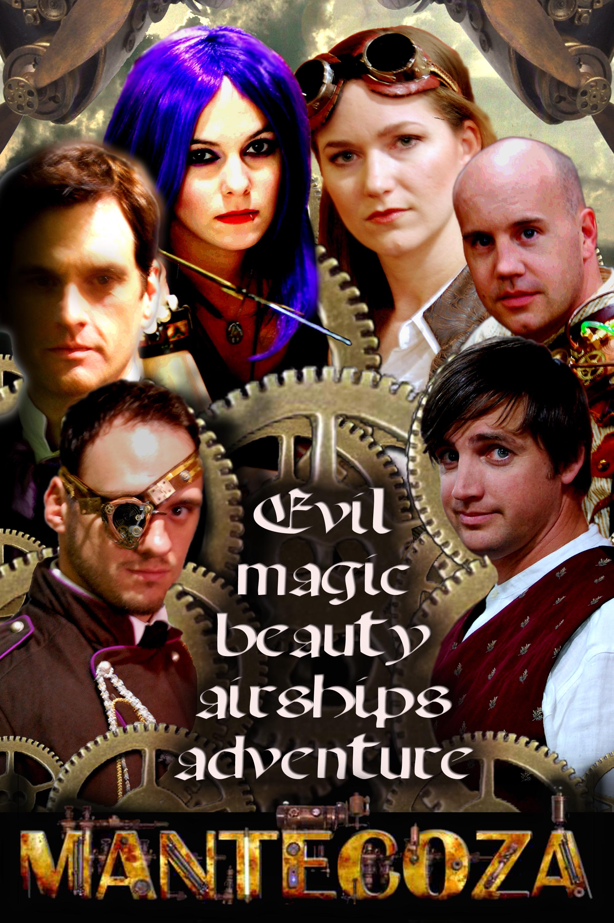 Poster for steampunk series/film Mantecoza. www.facebook.com/Mantecoza