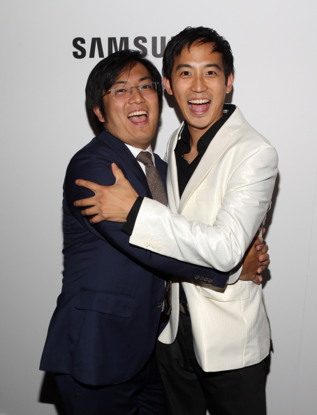 Jimmy Wong and brother Freddie Wong at the 2014 Streamy Awards.