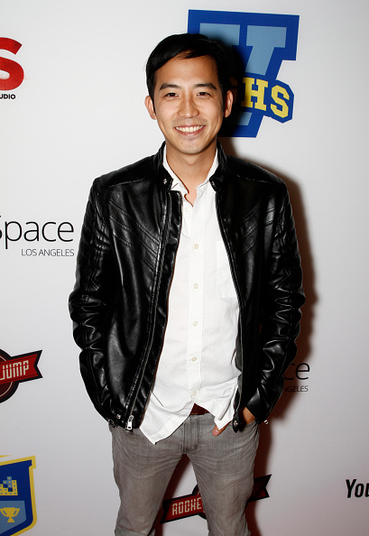 Jimmy Wong at the Video Game High School Season 3 premiere at the YouTube Space LA.