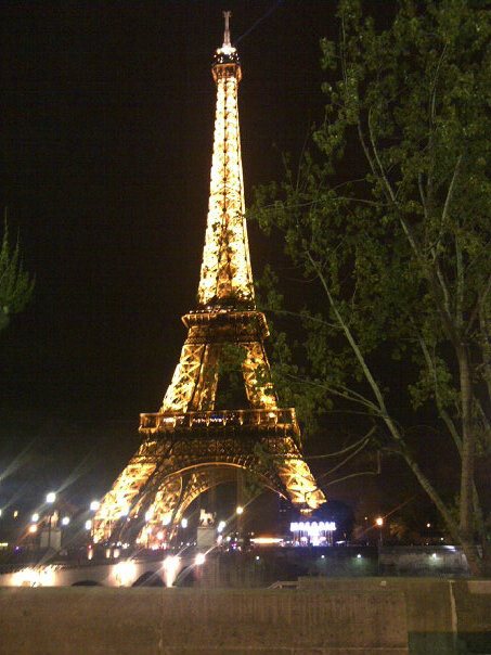 Drive by Eiffel at night..
