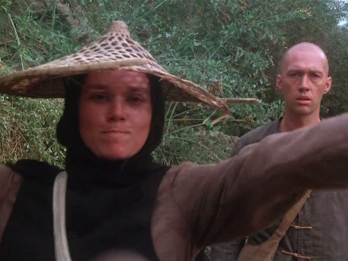 Still of David Carradine and Barbara Hershey in Kung Fu (1972)