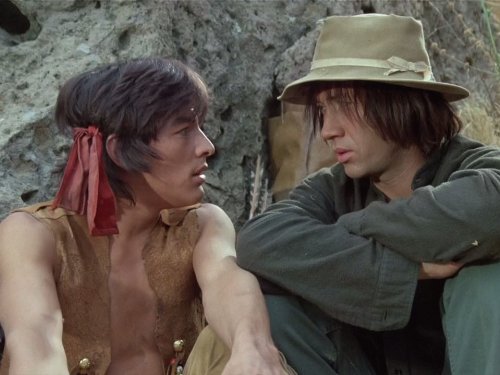Still of Don Johnson and David Carradine in Kung Fu (1972)