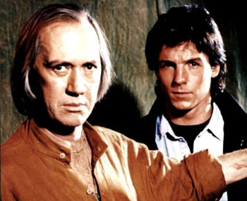 David Carradine and Chris Potter in Kung Fu: The Legend Continues (1993)
