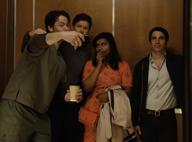 Still of Ike Barinholtz, Chris Messina, Mindy Kaling and Ed Weeks in The Mindy Project (2012)