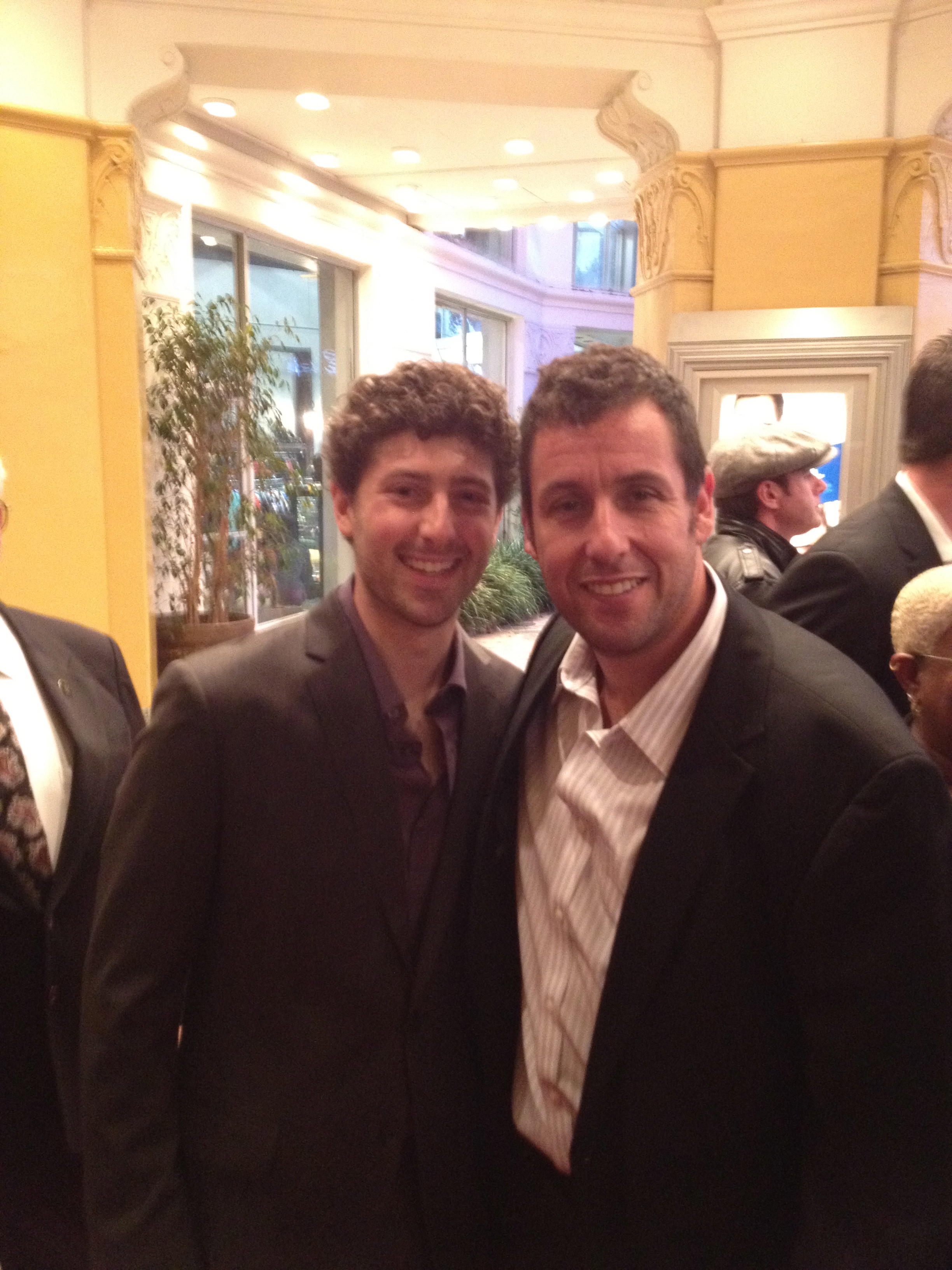 Andy Goldenberg with Adam Sandler at the JACK AND JILL Premiere in Westwood