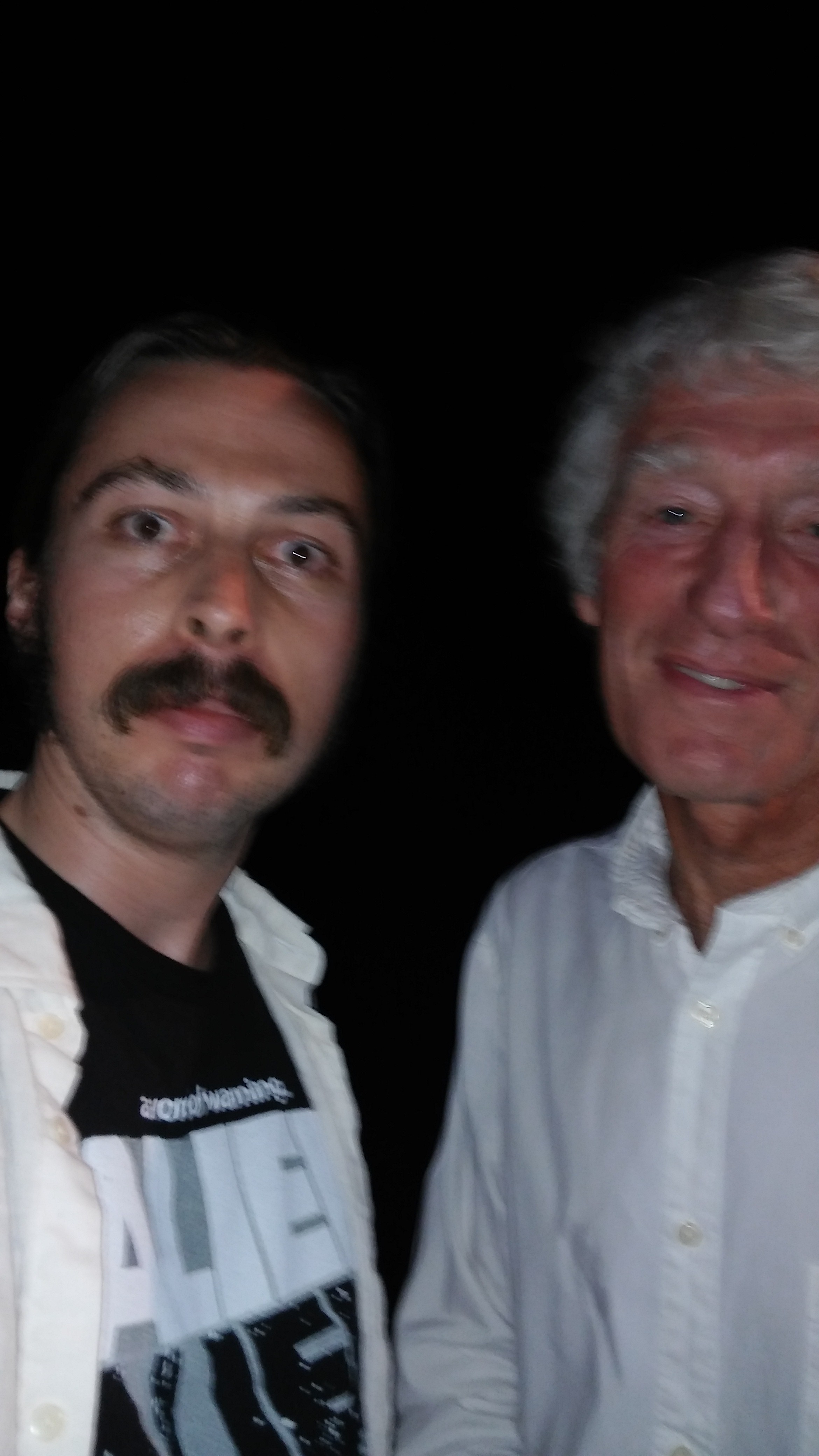With Roger Deakins at a screening of Sicario.