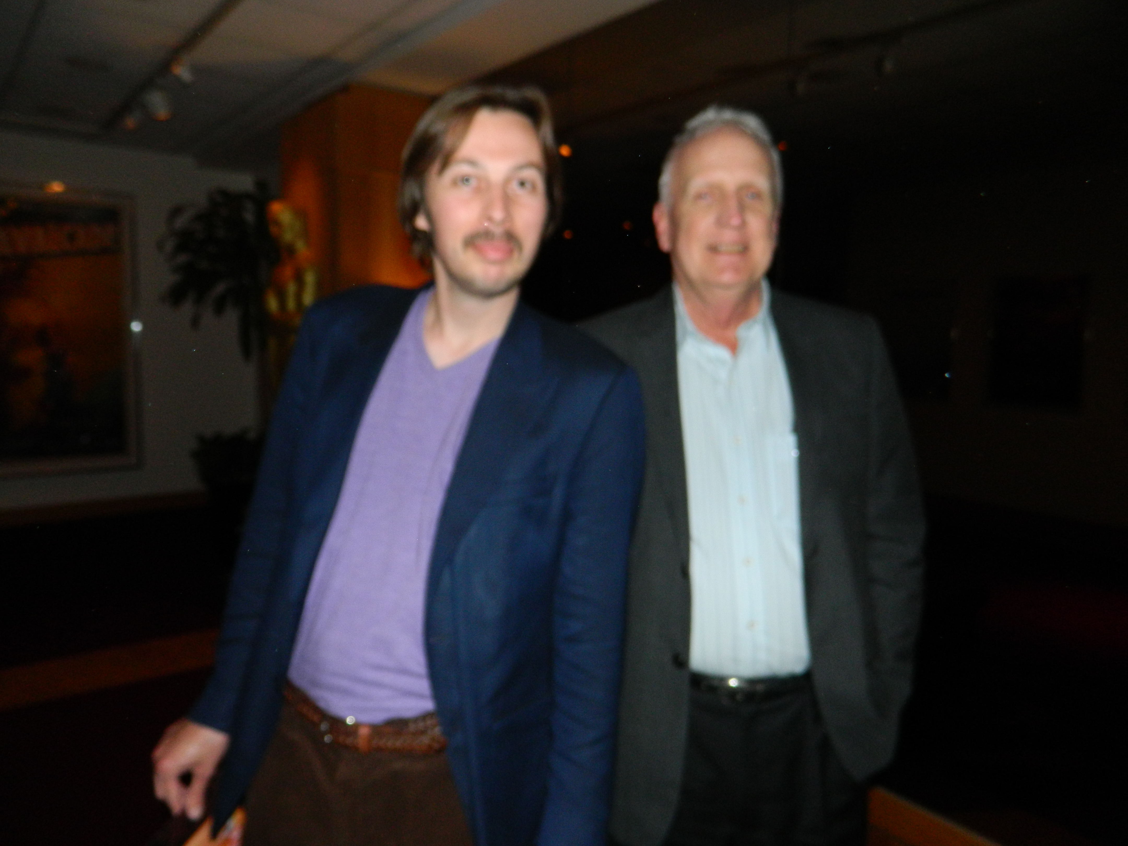 Gregoer Boru and Cinematographer Gilbert Hubbs at A.M.P.A.S.