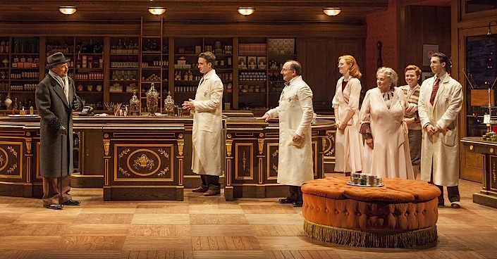 With Richard Schiff, Eddie Kaye Thomas, Arye Gross, Deborah Ann Woll, Jayne Taini, and Adam Farrabee in Mark Brokaw's production of PARFUMERIE; 2013.