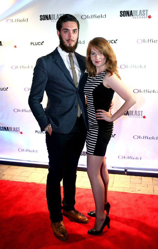 Andrew Ahmed with Alana Panyr at Oldfield Management Industry Party at TIFF 2014
