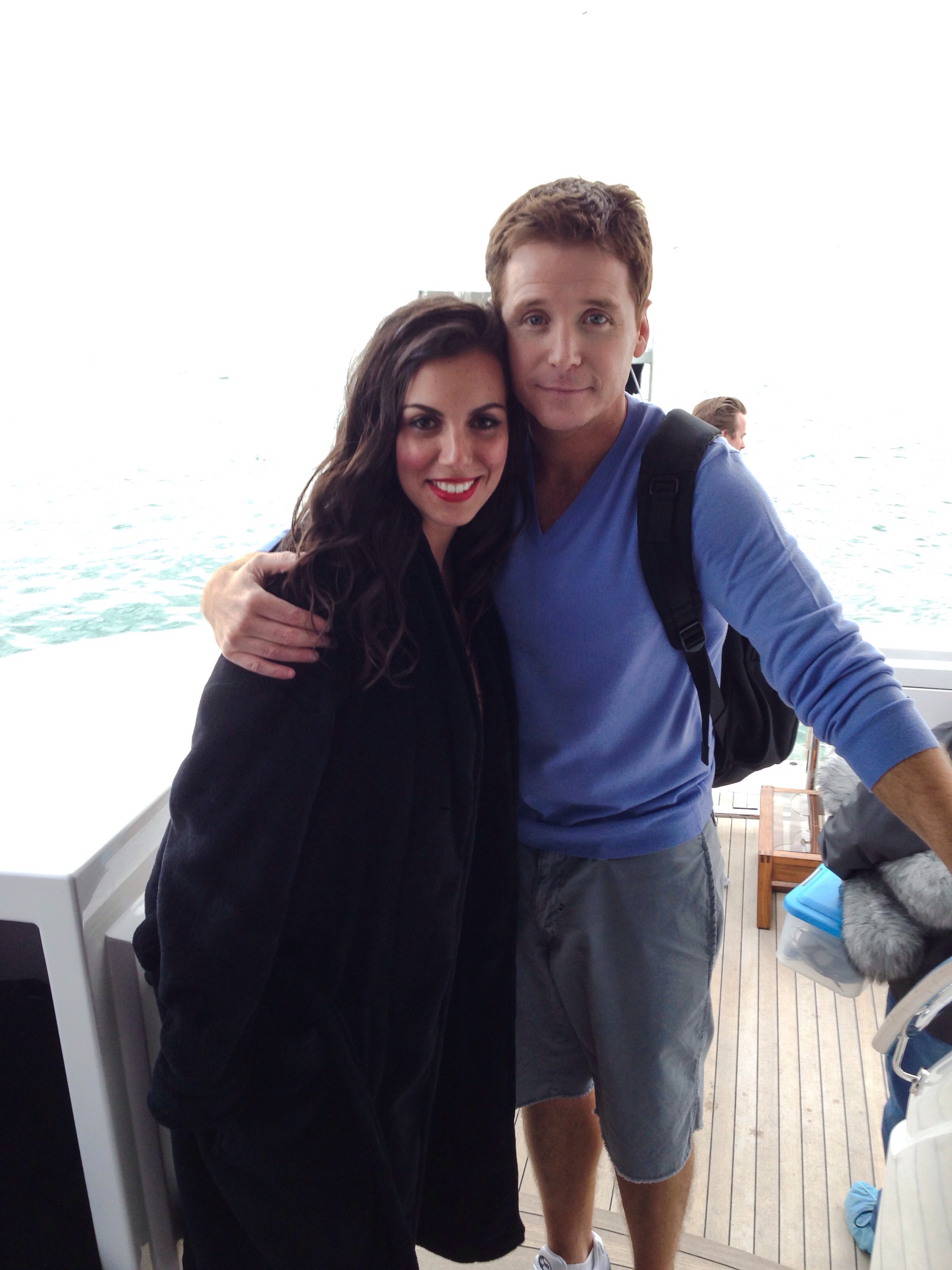 With Kevin Connolly. Wrapping the first scenes & 2 first days of shooting of Entourage the movie