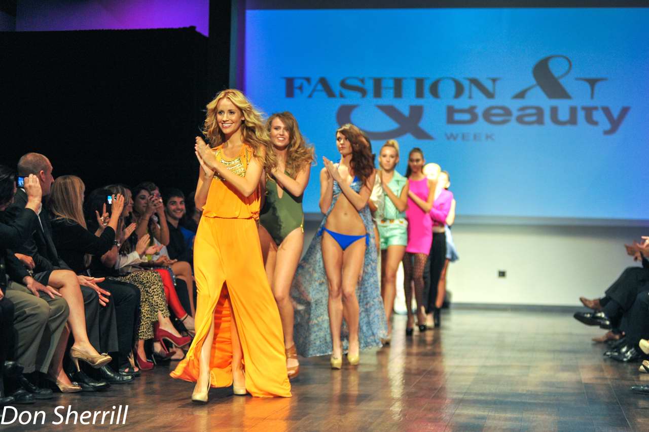 D'Arcy walking for Fashion and Beauty Week Oct. 2012