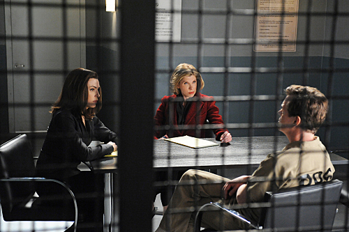 Still of Julianna Margulies, Christine Baranski and Dylan Baker in The Good Wife (2009)
