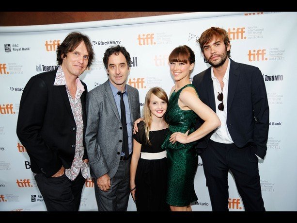 Leonard Farlinger, Don McKellar, Ella Farlinger, Karine Vanasse, Rossif Sutherland at TIFF premiere of I'm Yours.