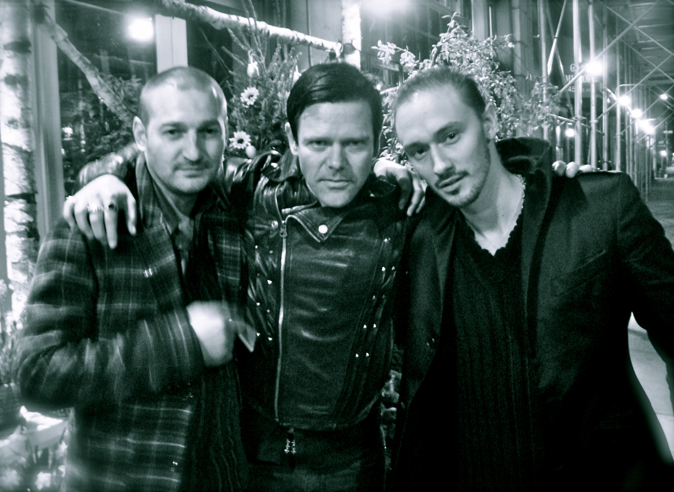 Vitali Alizier, Richard Zven Kruspe and Anton Sid in New York City