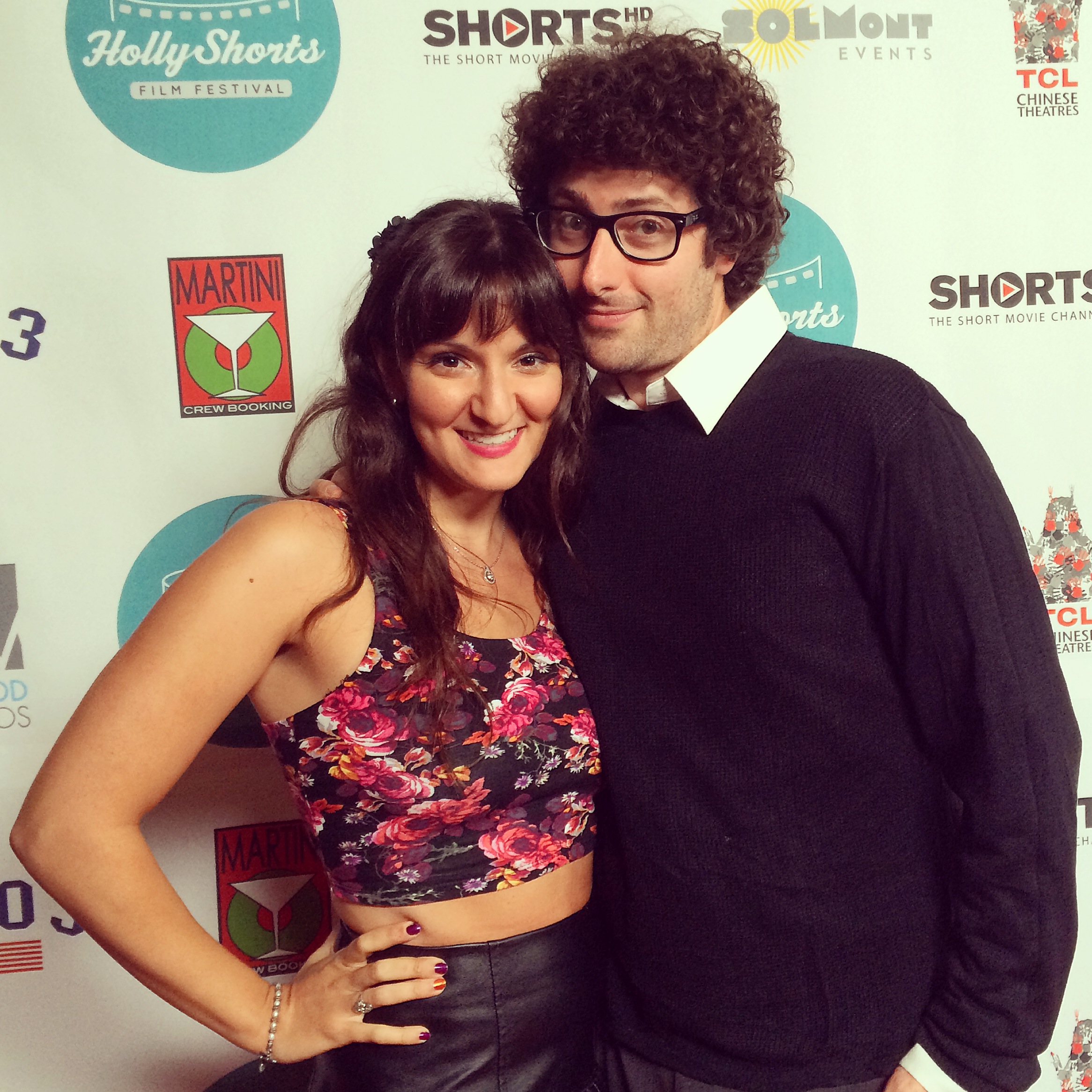 Andy Goldenberg and Becca Leigh Gellman attend HollyShorts 2014