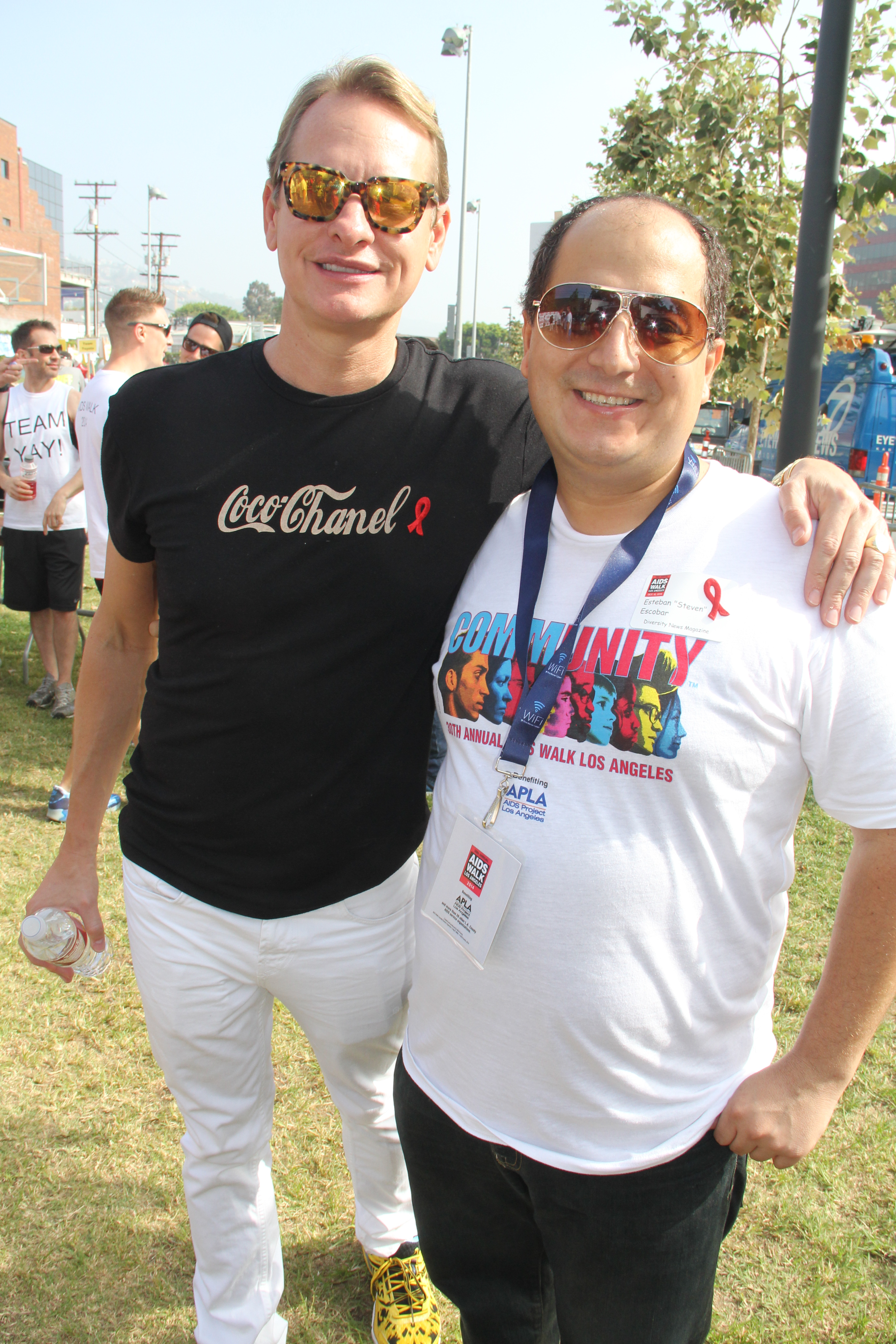 Carson Kressley, Steven Escobar attends the 30th Annual AIDS Walk Los Angeles 2014 in West Hollywood, CA.