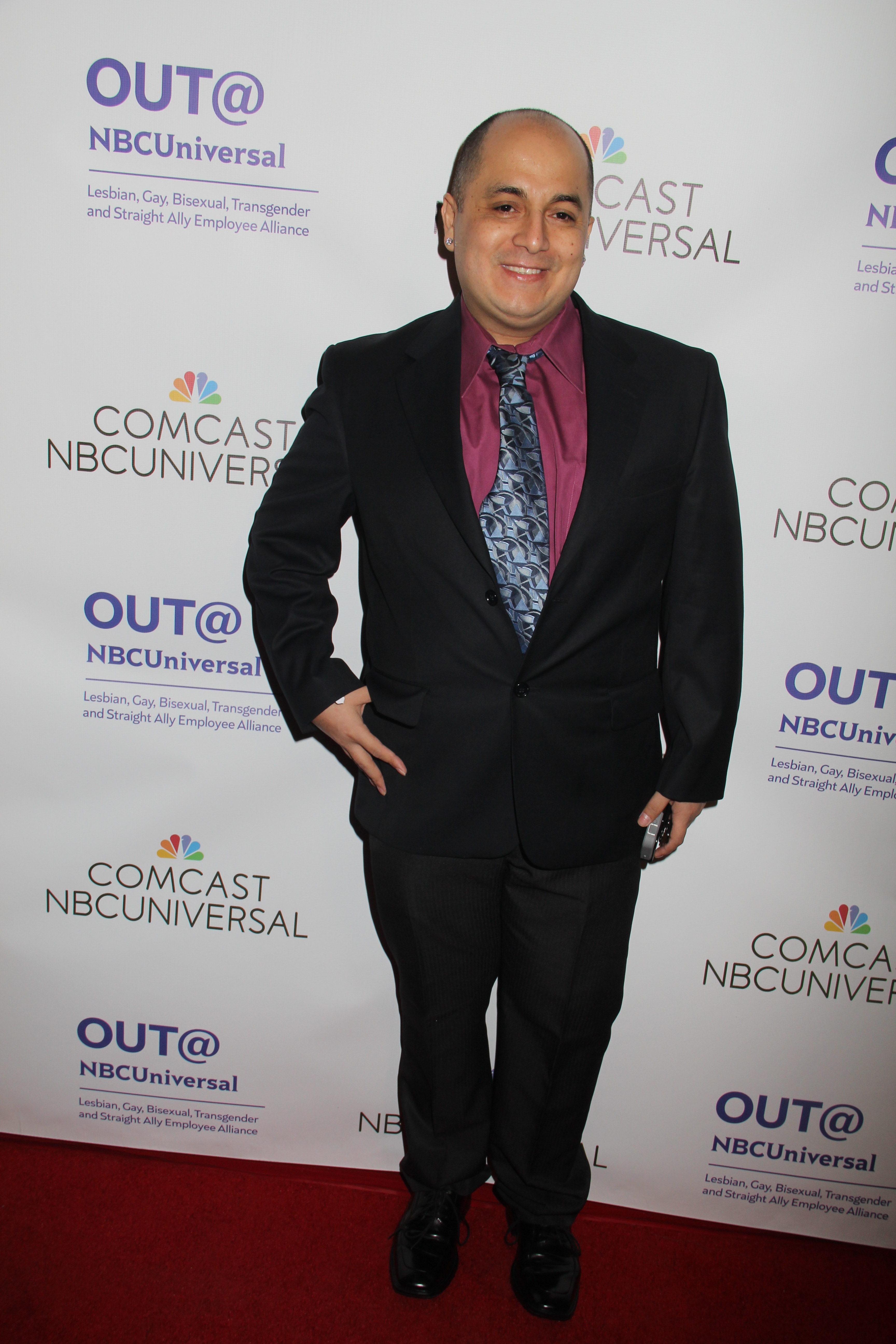Steven Escobar, President & Executive Editor-In-Chief of Diversity News Magazine Arrives at OUT@NBCUniversal 10 Years Anniversary at The Abbey Food & Bar in West Hollywood, CA on 2-24-2015