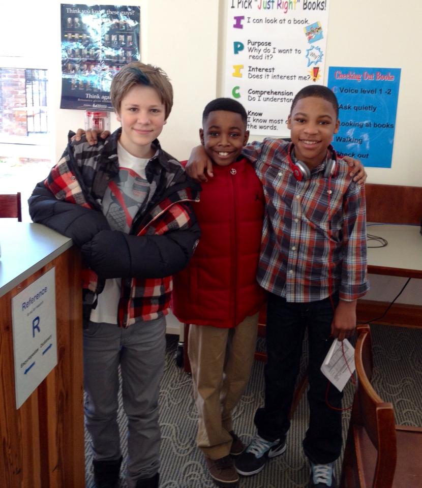 Caleb, McCarrie McCausland and Niles Fitch on the set of ARMY WIVES.
